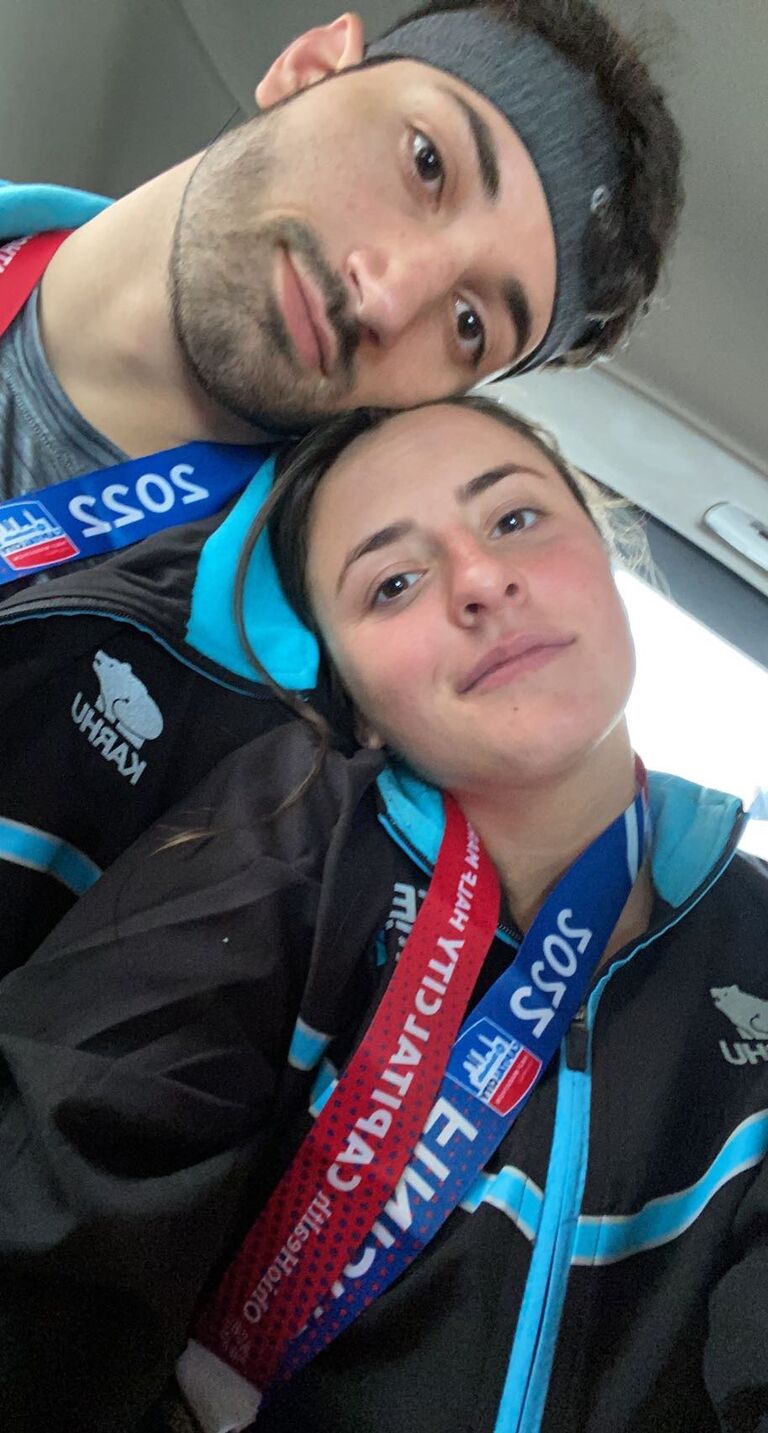 After spending one week training, we ran the Cap City Half Marathon to celebrate completing our first year of school. We were proud of ourselves. 
