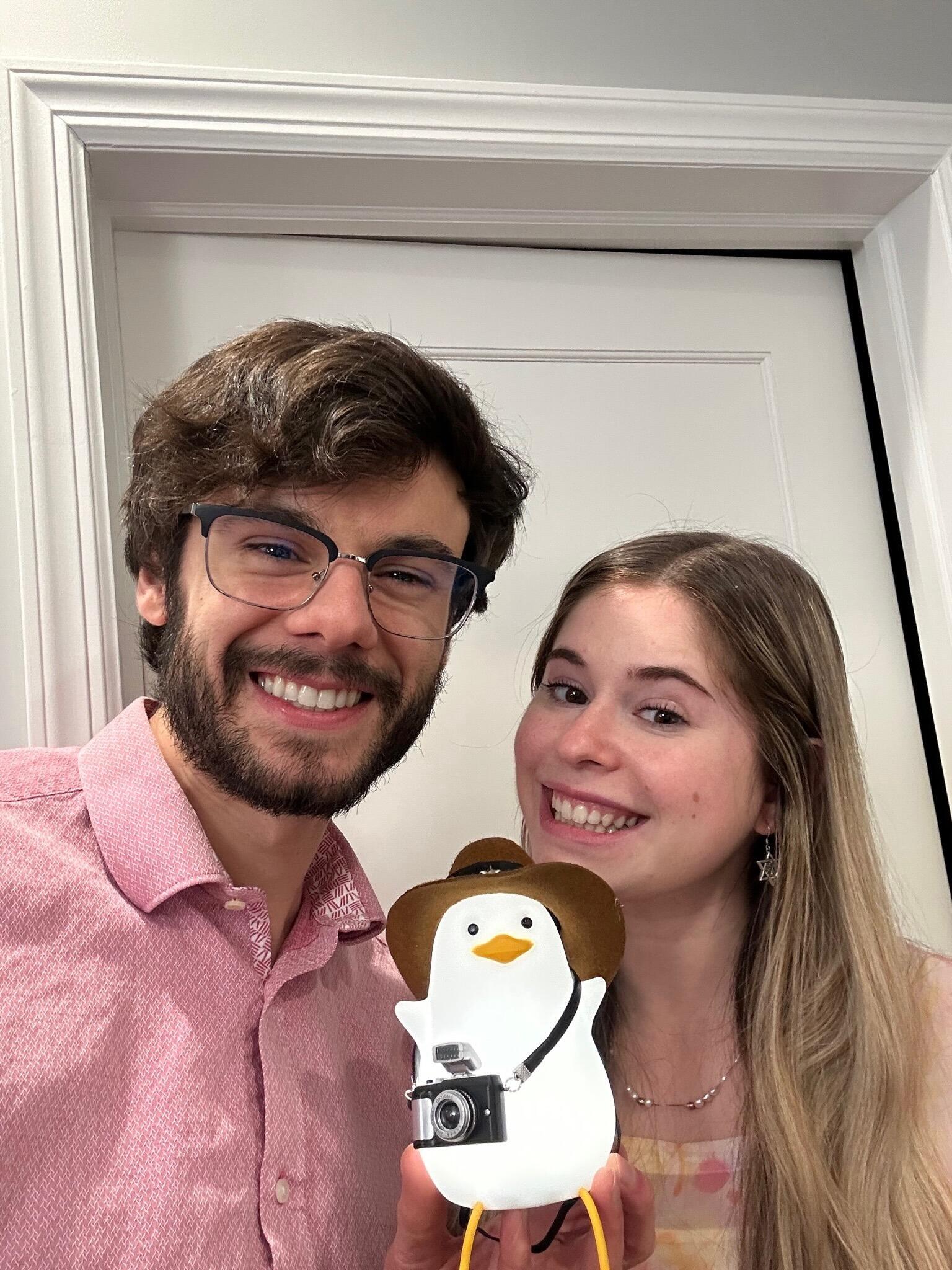 Second holiday season together (featuring Craig's White Elephant gift)!