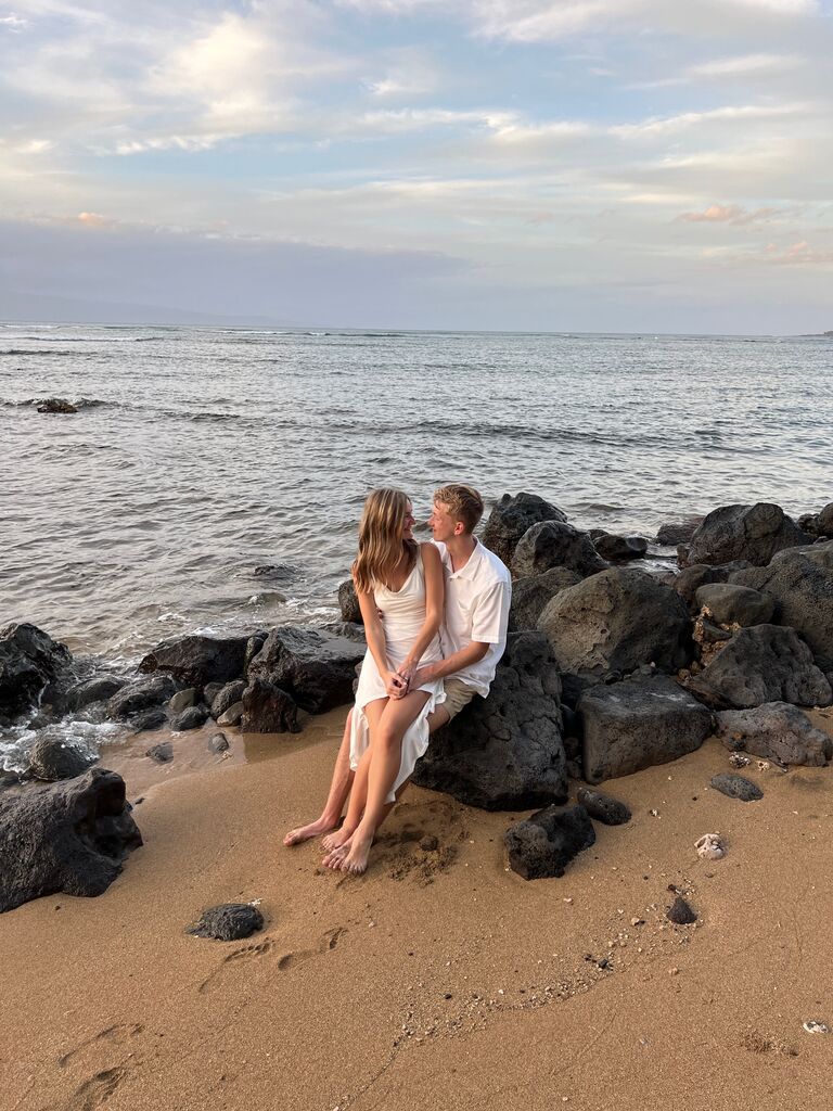 Celebrated the rest of the trip as fiancés.