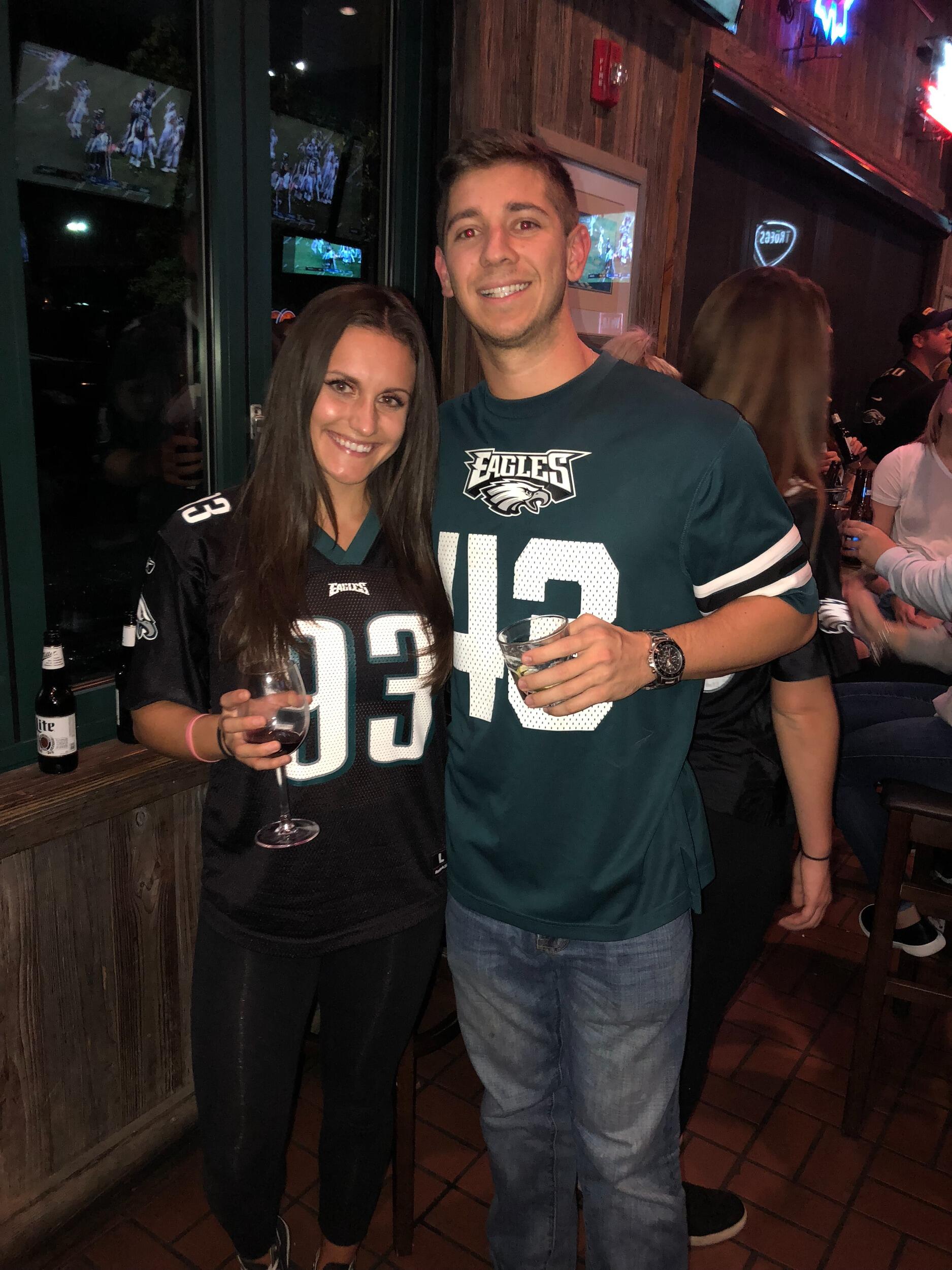 Madison officially converted Ryan to an Eagles fan... Go Birds!