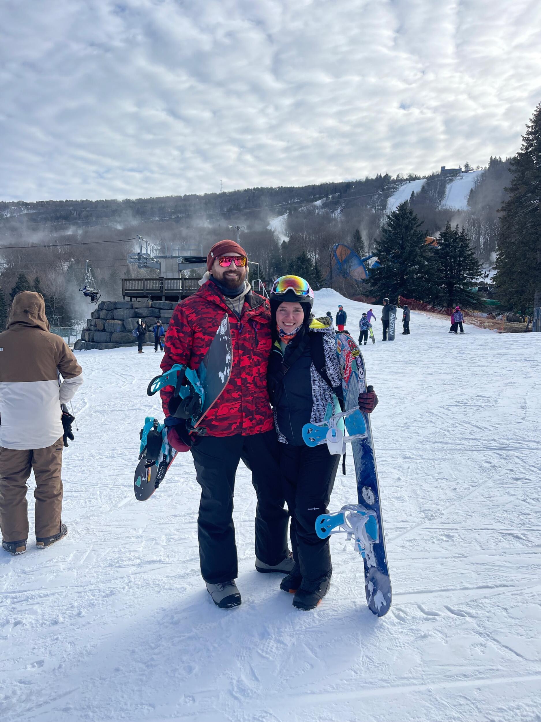 Our first snowboarding trip!