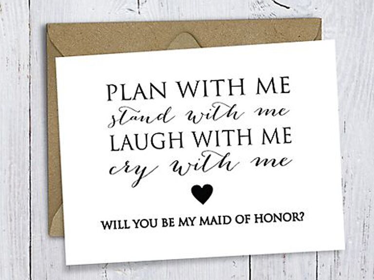 would you be my maid of honor