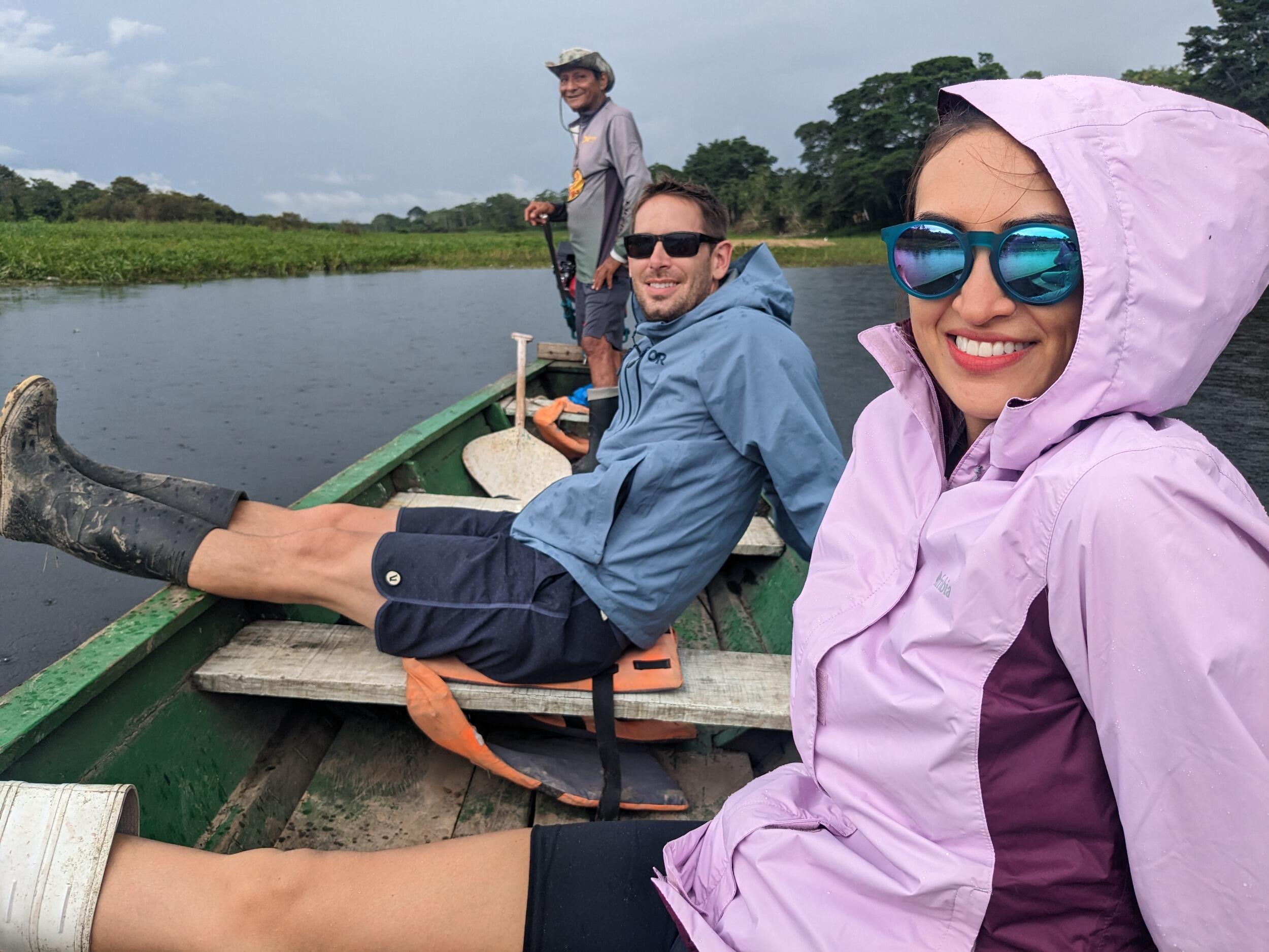 Fishing and hanging out on the Amazon River with Edwin.