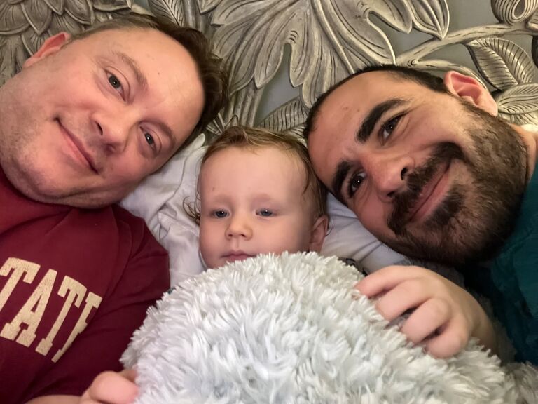 Babysitting our godson Matthew Burke