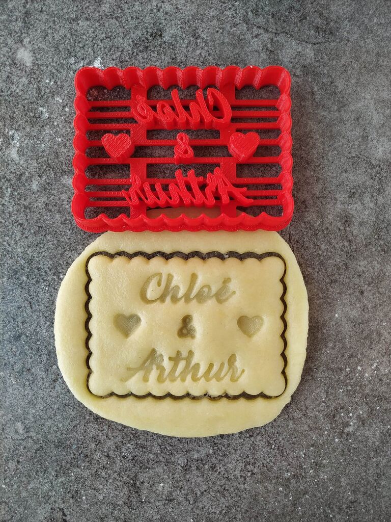 Custom couple cookie cutter anniversary gift for parents