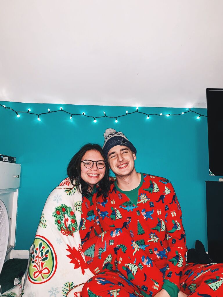 First matching Christmas PJ's