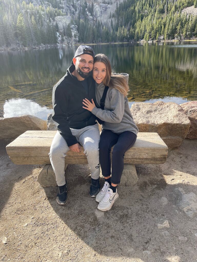 Eric proposes at Bear Lake in Estes Park, Colorado!!