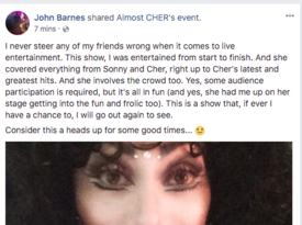 Cher Impersonator - Helene Masiko Is (almost) Cher - Cher Impersonator - Woodbury, NJ - Hero Gallery 2