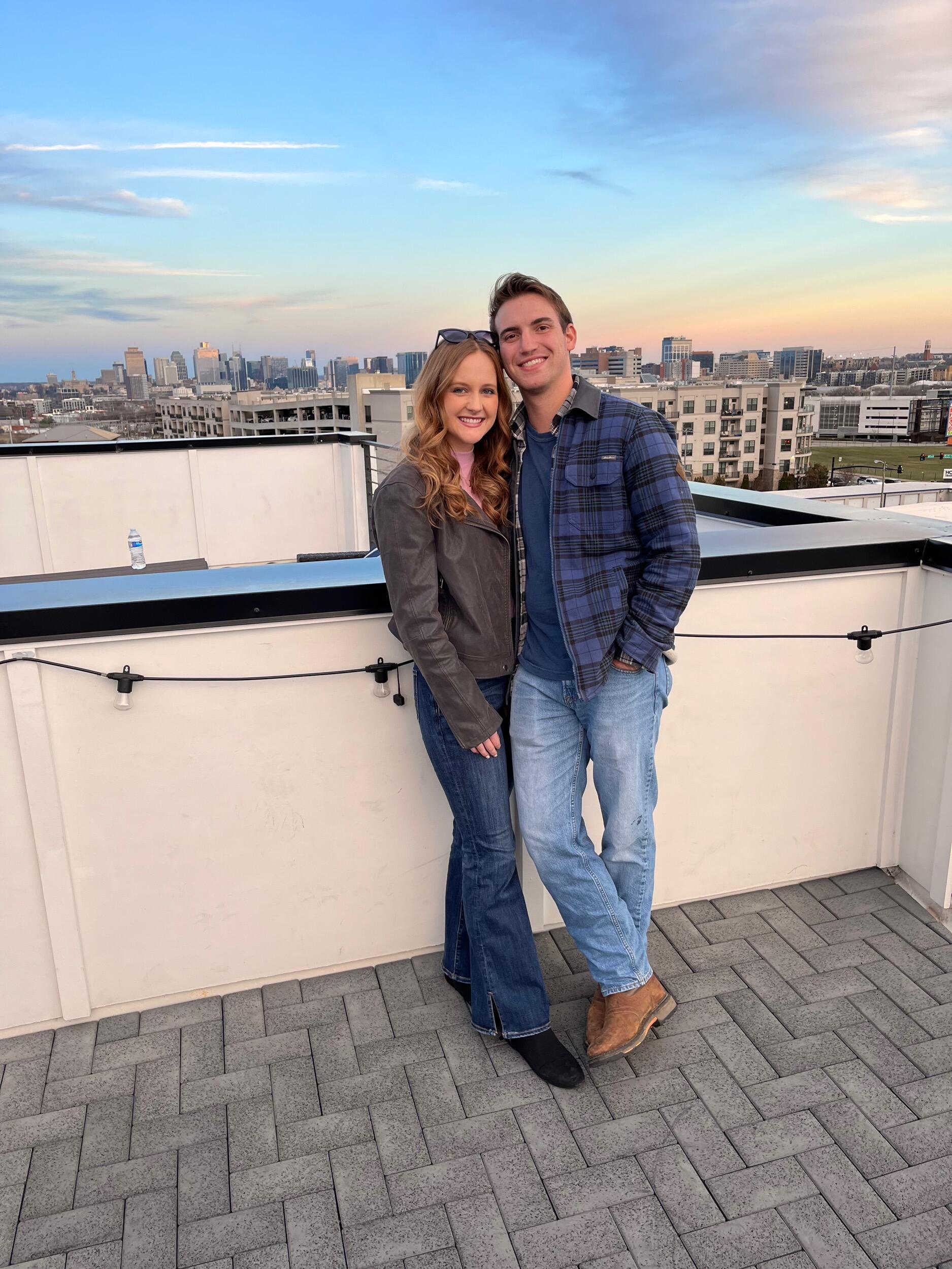 Listening to live music together is one of Carson and Jenny's favorite dates
