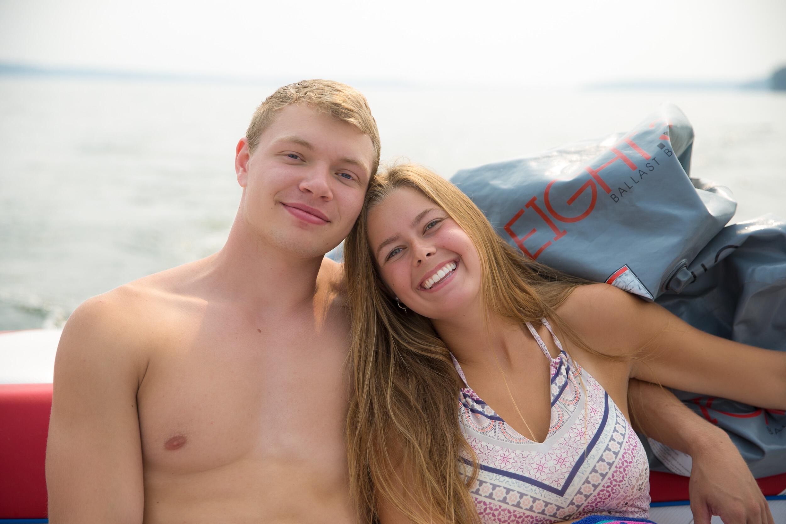 Hannah and Riley had just started dating a couple days ago and they were enjoying the last week of summer at the lake before Hannah headed back to school in North Carolina. 