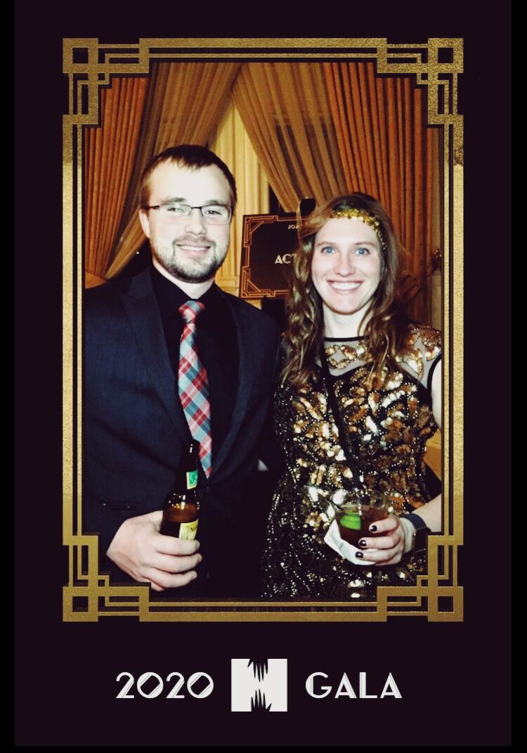 Monica and Adam attend numerous client galas and events, the first of which occurred in 2020