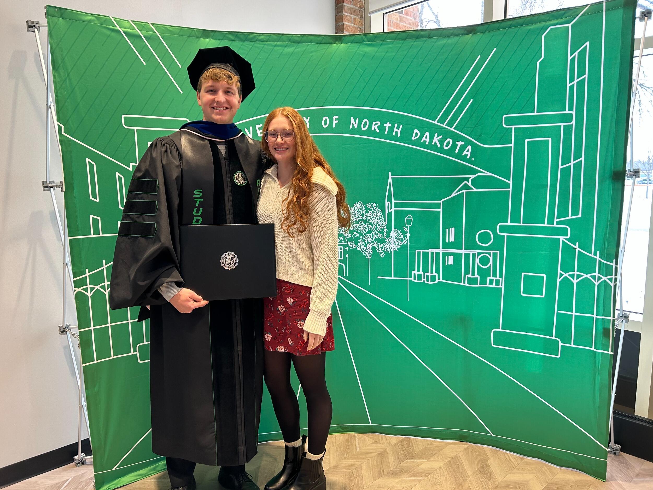 Mitchell graduated from UND with his PhD in Biomedical Engineering and started a job working for the university and the company SafetySpect 