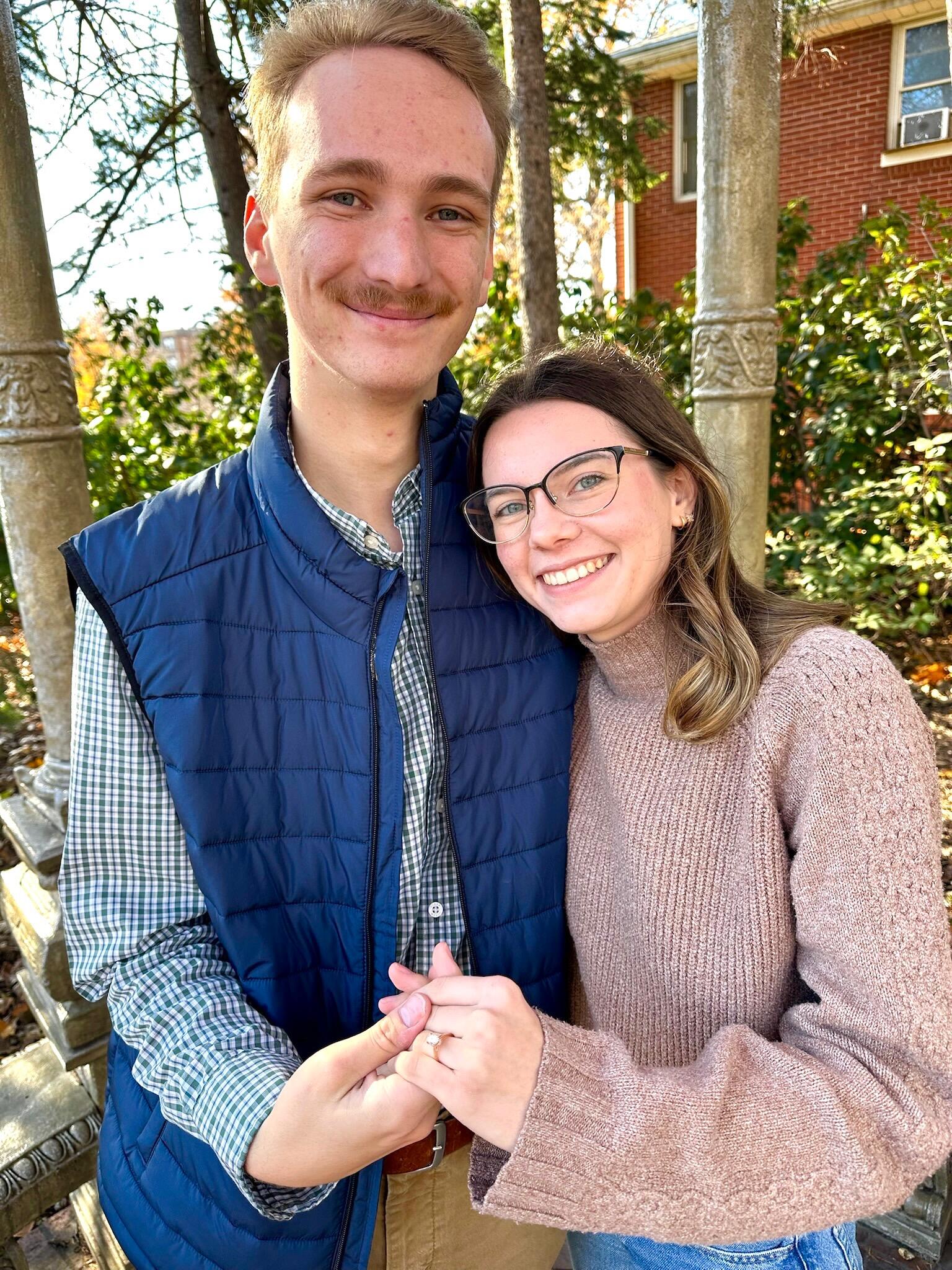 Will pops the question at a park in downtown Lincoln! 

We can't wait to begin this new stage of life together! It has been so fun and humbling reflecting on God's goodness and grace towards us in our journey so far. We are so excited to see what His plans are for us!