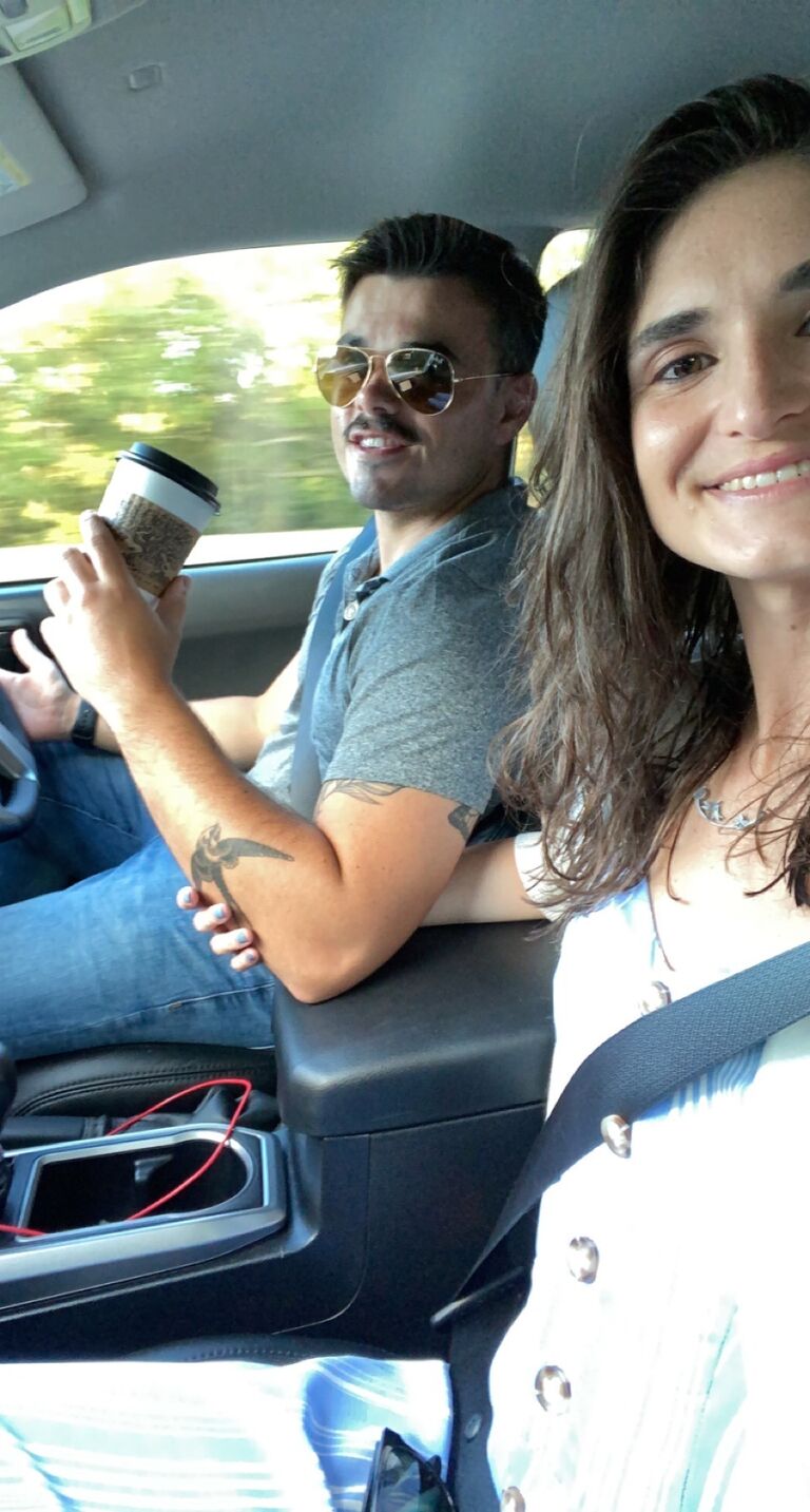 Nick and I spent every weekend together before he was re-stationed.