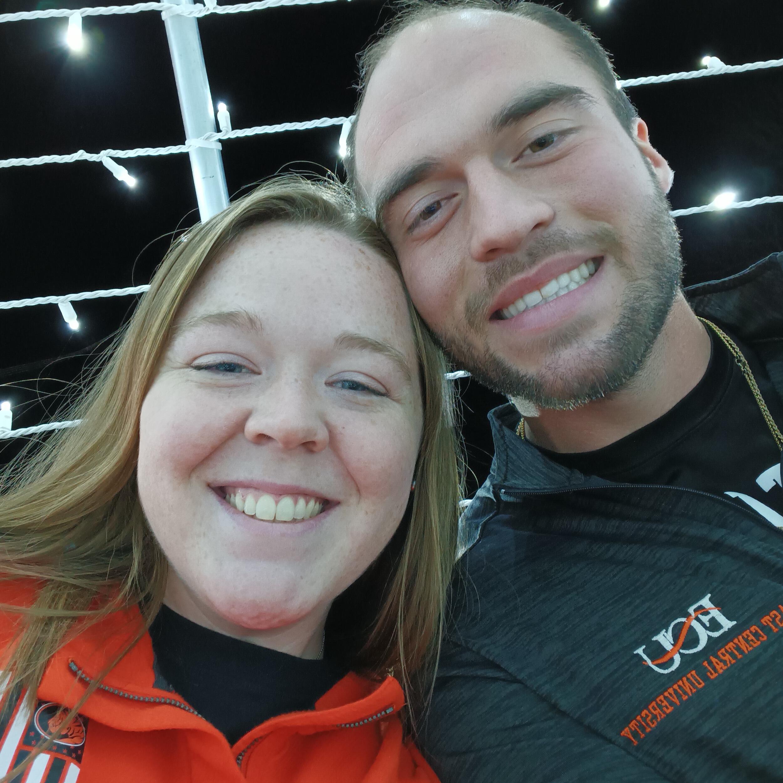First picture together! This is actually the day after our first date because we forgot to take one on the 9th. Oops 