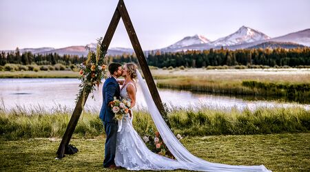 Black shop butte wedding