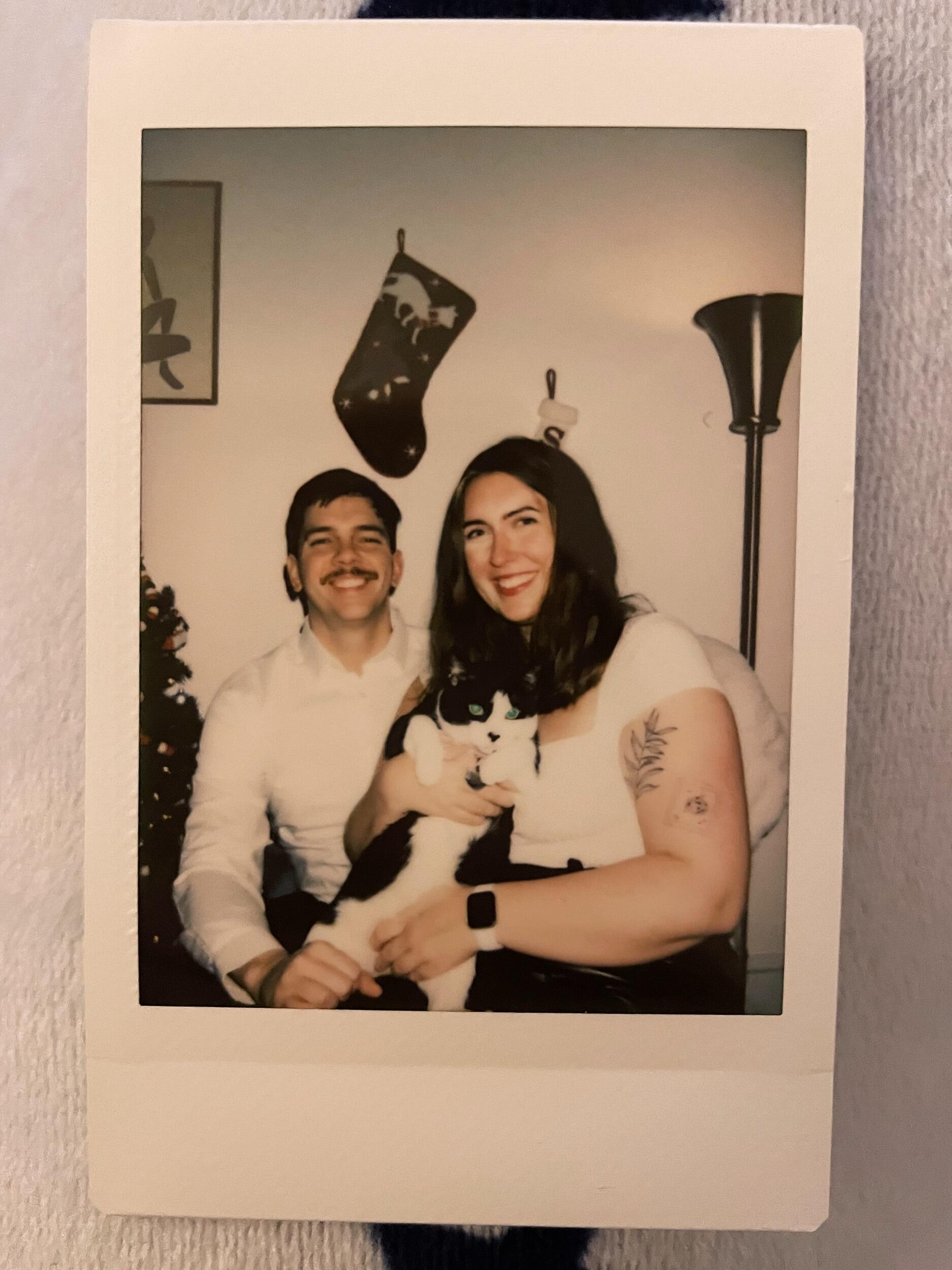 Ringing in the new year for the first time (Noodle included & looking thrilled as always)