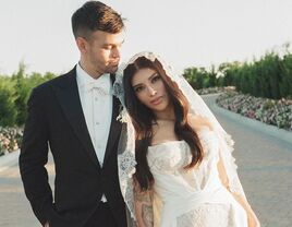 Kirstin Maldonado and husband on wedding day