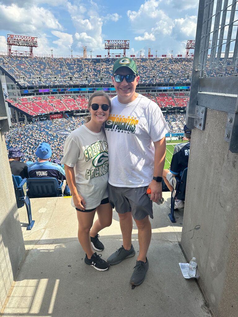 Attended our first Packers away game in Nashville, TN!