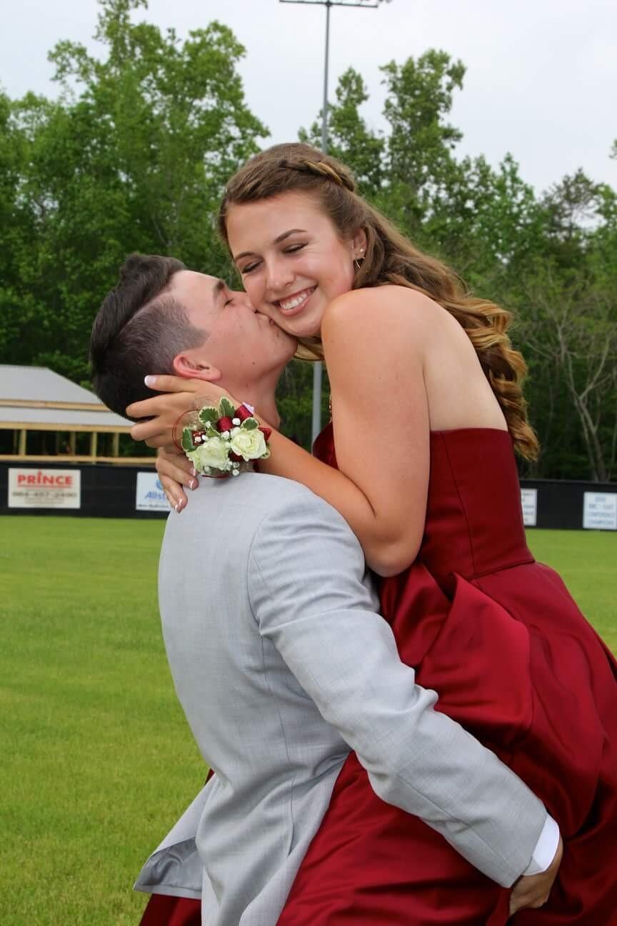 Their first prom together