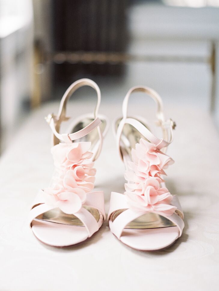 pink floral sandals