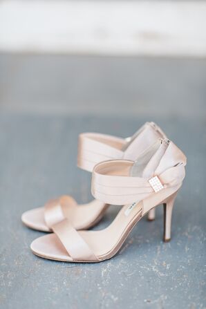 pale pink wedding shoes