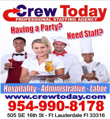 Crew Today Event Staffing - Caterer - Fort Lauderdale, FL - Hero Main