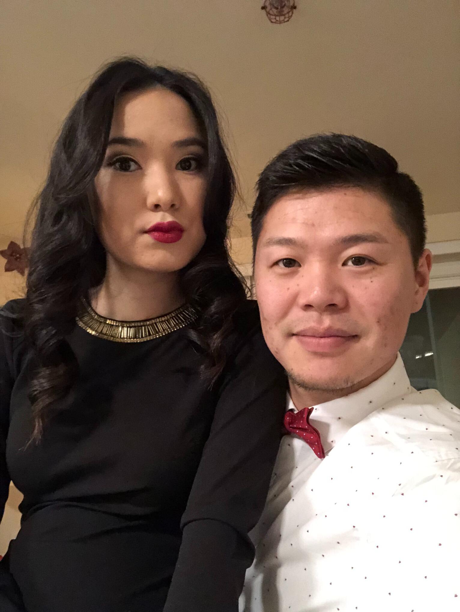 Our First New Year Party together. Our son Nathan was in the belly. 