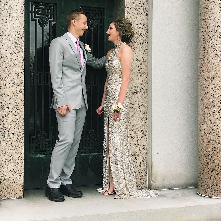 The first dance together! Ethan's senior prom at Shawnee. 