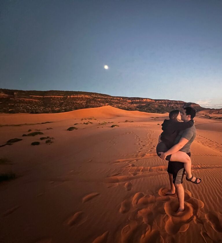 In the sand dunes- Zion National Park