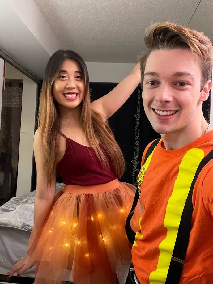Couple costumes are a must especially when Kristy is fire!