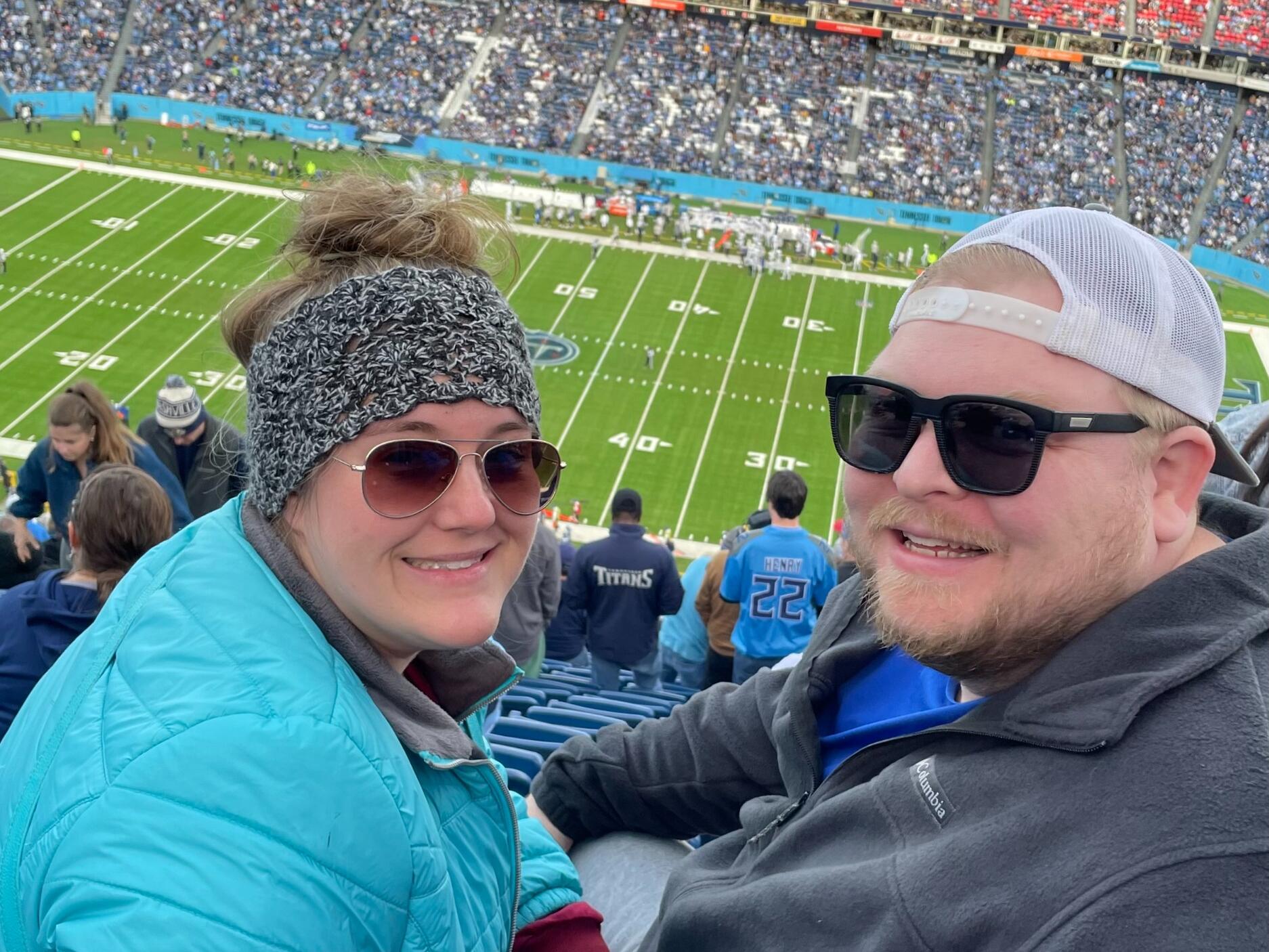 Tennessee Titans game together.