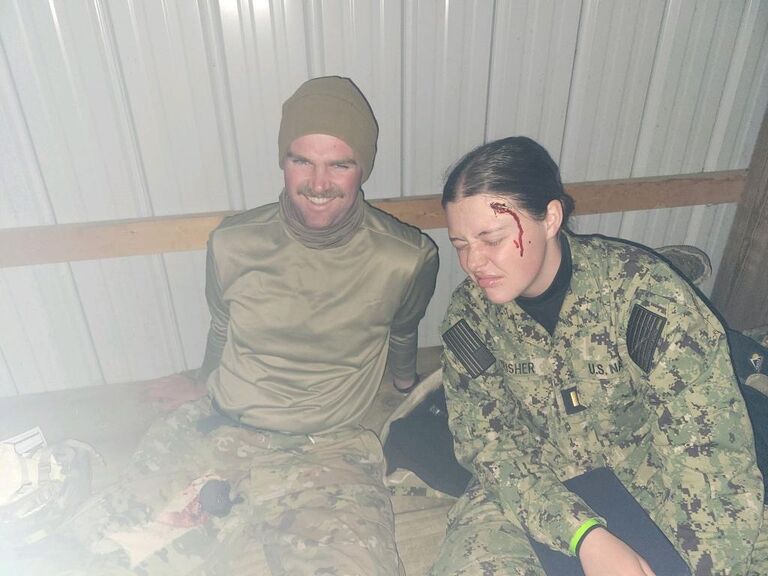 Our first picture together at Bushmaster our first year of medical school! 

After we took this picture I said to Kyle, "Wouldn't it be crazy if we get married one day and this was the first picture we ever took together?" Called it.