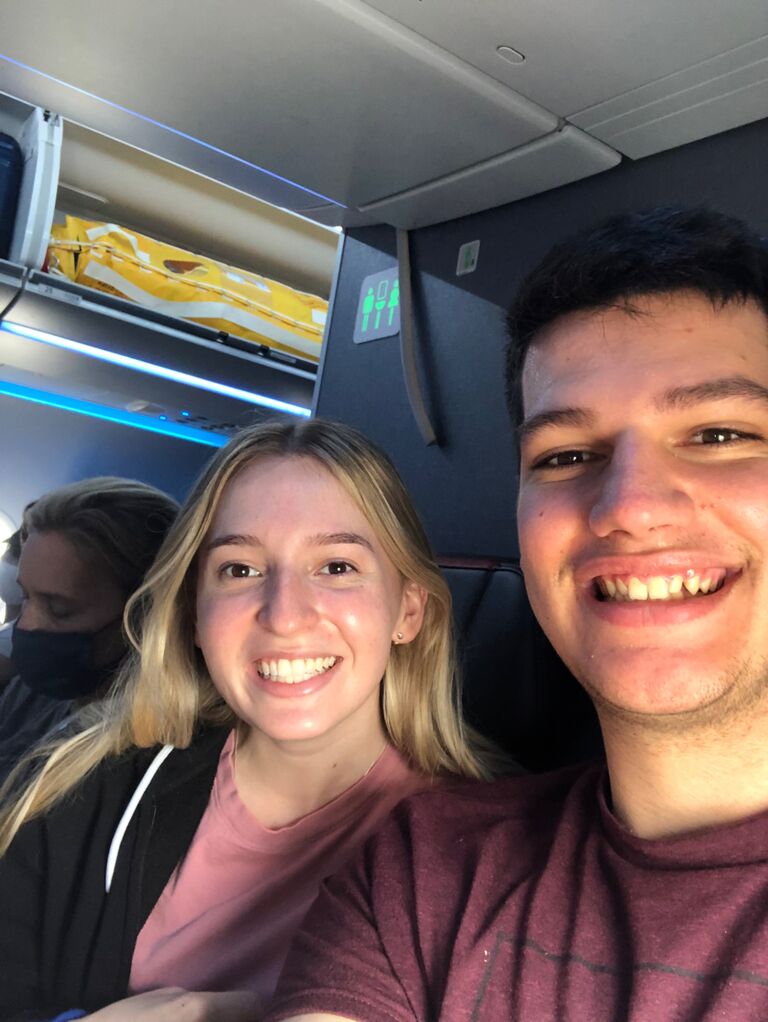 Skyler’s first ever trip out of California, and her first time on a plane.