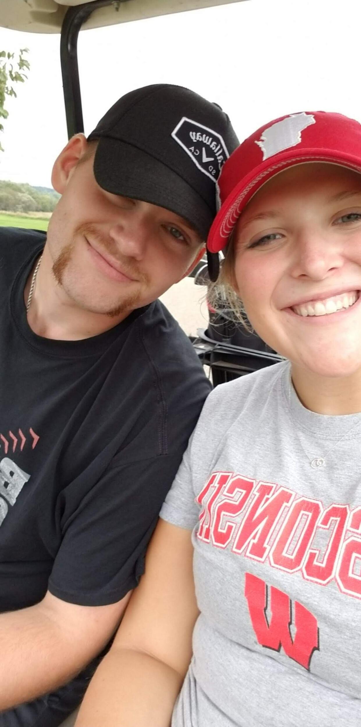 One of our first pictures together during our first year of dating.
