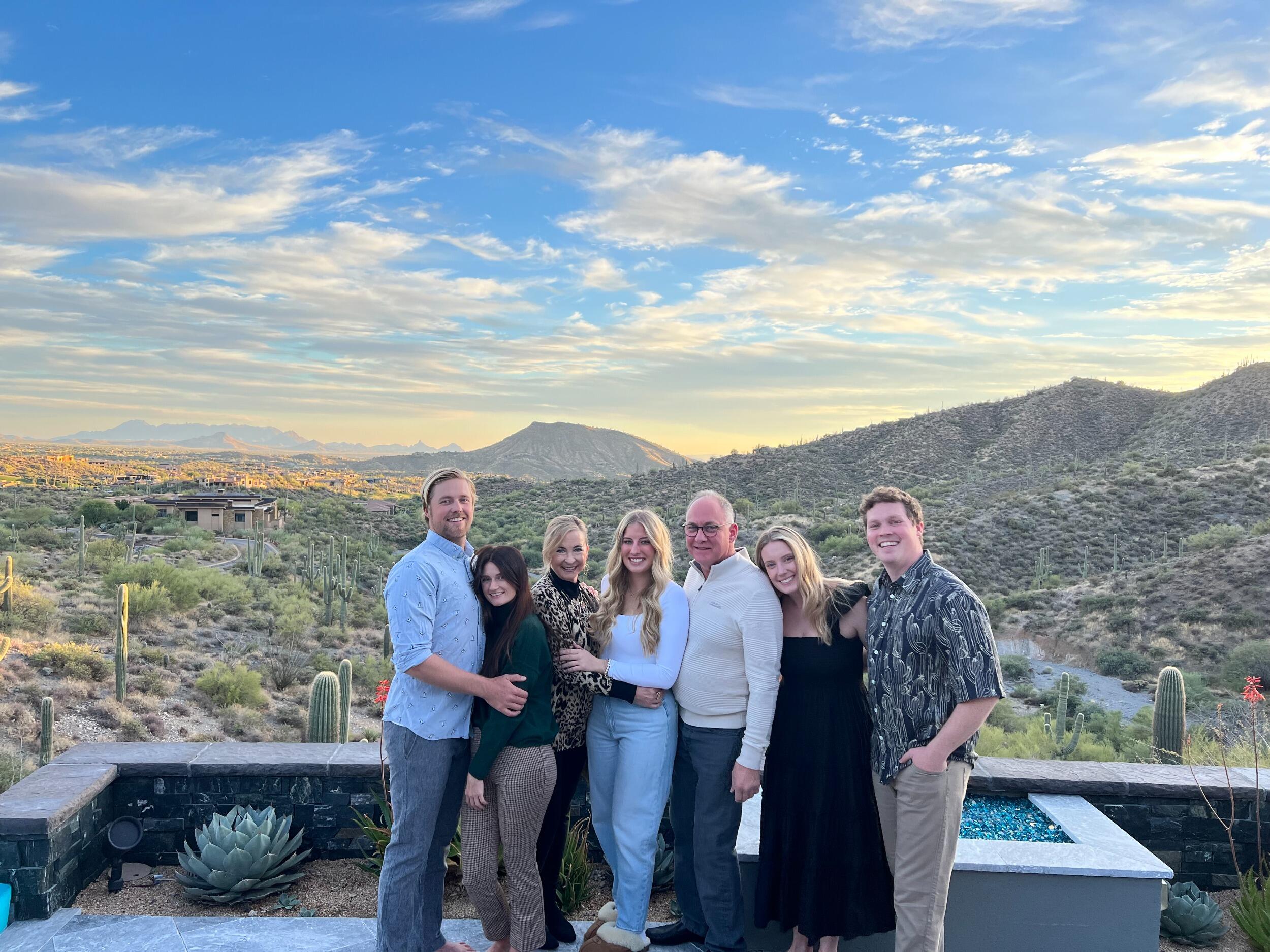 Thanksgiving with Cameron's family in Desert Mountain, AZ. First "official" holiday together. 