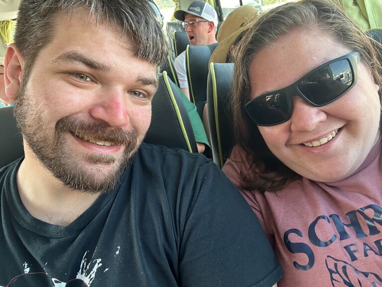 On our cruise, we went to Monkeyland, and got to play with spider monkeys!