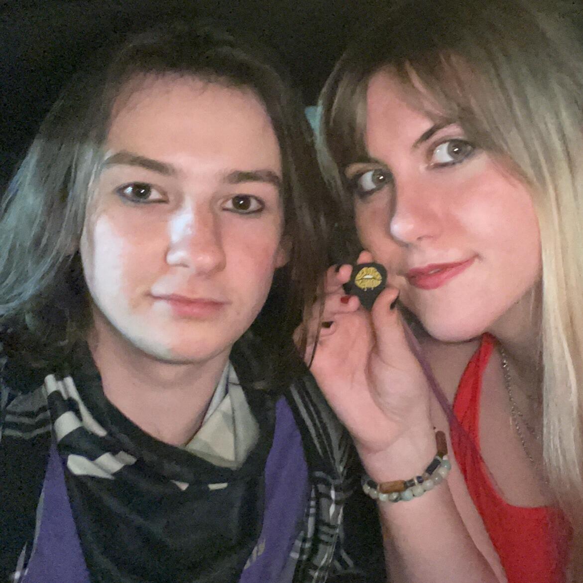 The first of many...MANY concerts, at least for Krisanne. But, first concert as a couple and got a guitar pick from the guitarist!