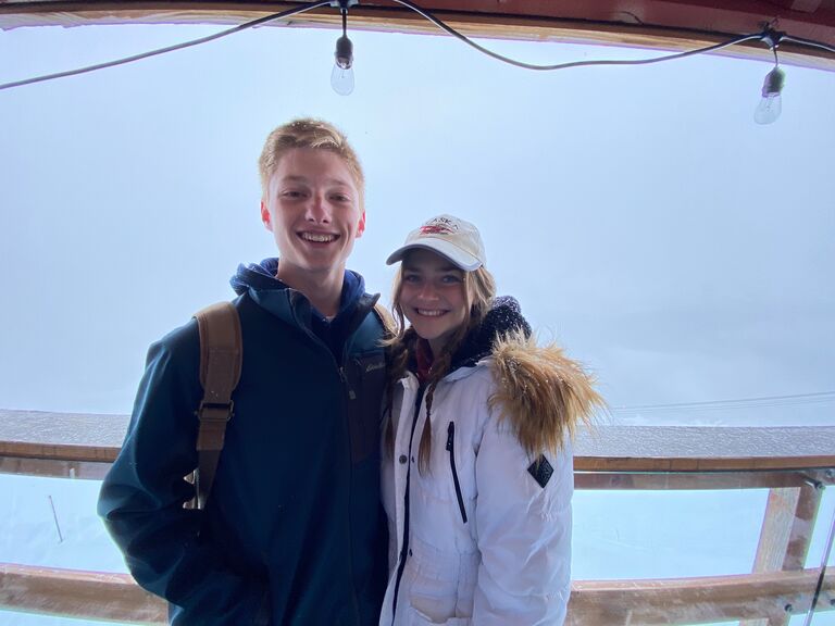 This is our first actual photo taken together in Alaska during our spring break Chorale tour!