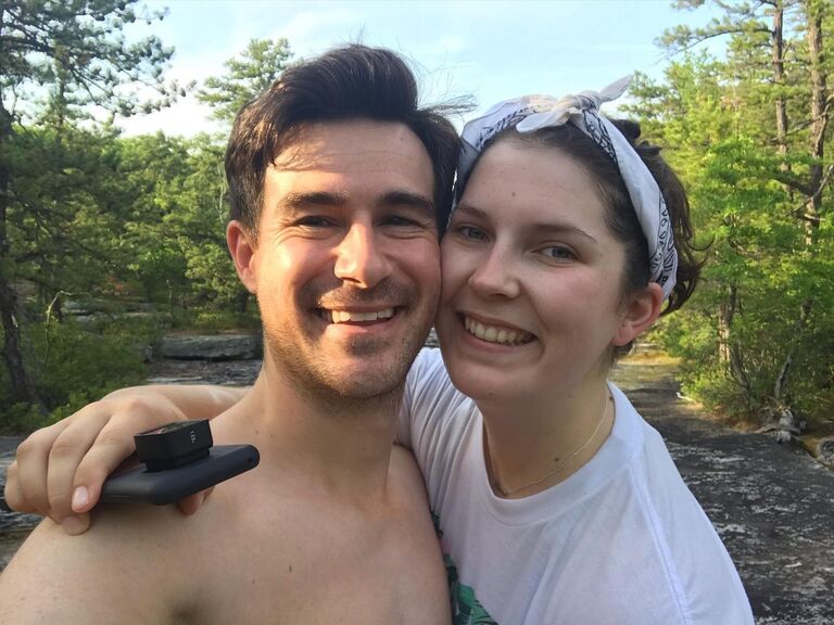 Maren and Matt scouting locations in Kerhonkson, NY for their second film "Keeper".