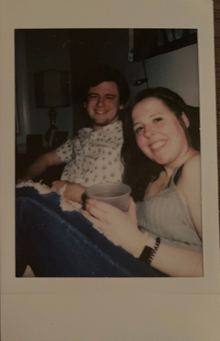Our first photo together! Bryan asked me to be his girlfriend a few days later and I didn't realize that was him asking me, so I answered with "I wouldn't be opposed."