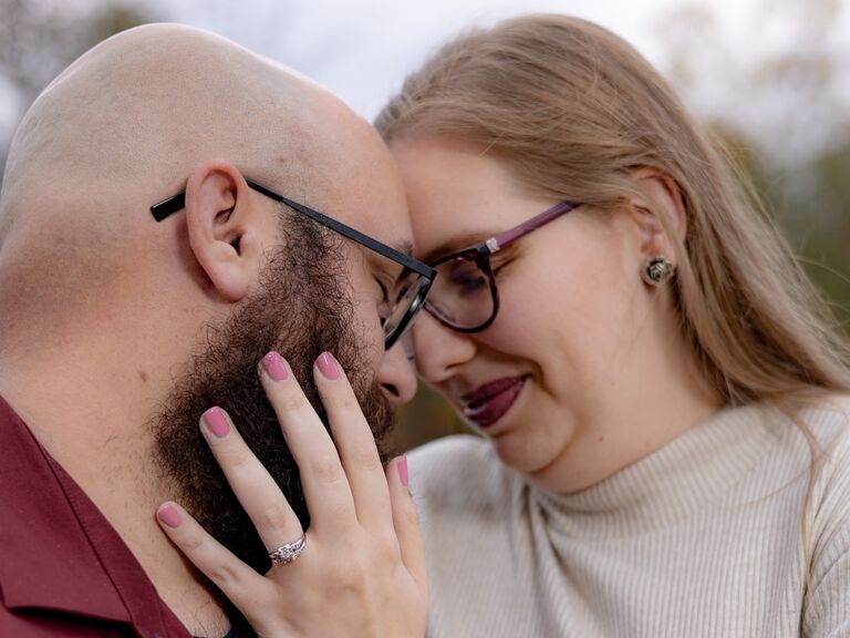 This was Julia and Michael's first time meeting their wedding photographer, Joan. They are in love with these photos and can't wait to see the art she creates capturing their wedding day!