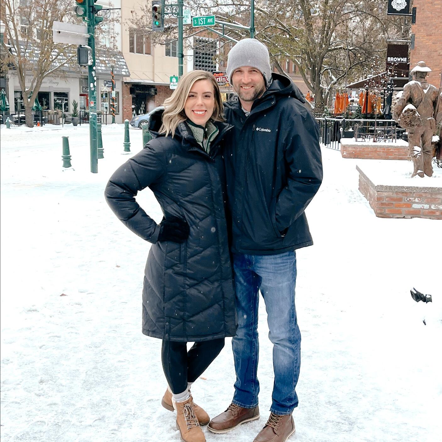 Evan spent Christmas with Annette's family for the first time in Walla Walla, WA. 