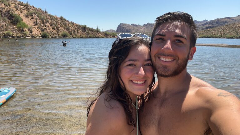 Ariel and Joshua go on their second date at Saguaro Lake and are immediately tied at the hip. 