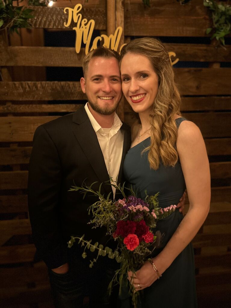 When we got to celebrate the McManuses and go to our first of many weddings together 