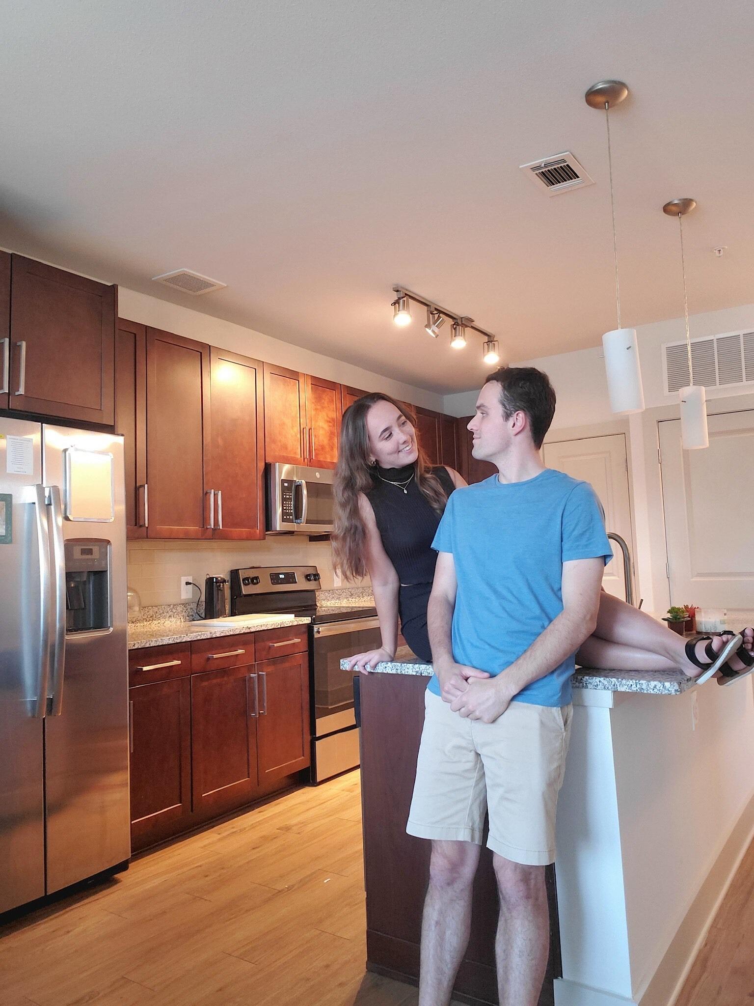 Nikki and Gray moved into their new Asheville apartment in the heart of Biltmore Village.