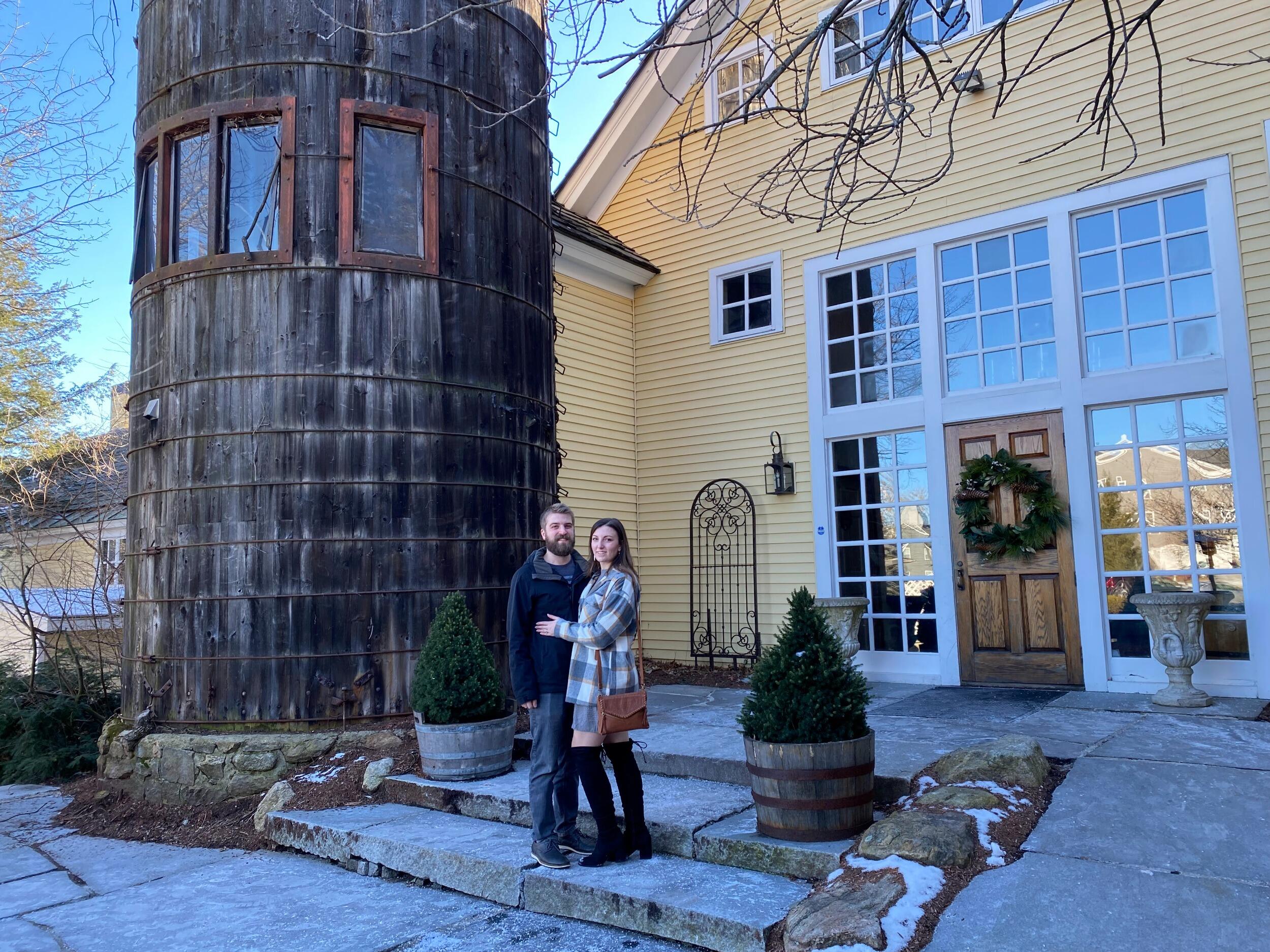 John and Sam officially set a wedding date and have brunch at their venue to celebrate!
