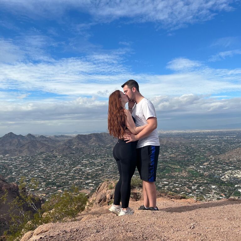 Brin and Hannah hike Camelback Mountain while visiting Phoenix, AZ. To date, this is by far the hardest and steepest hike they have ever been on.