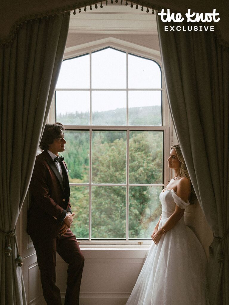 Logan Rae Hill and Joey Kurbanov on their wedding day