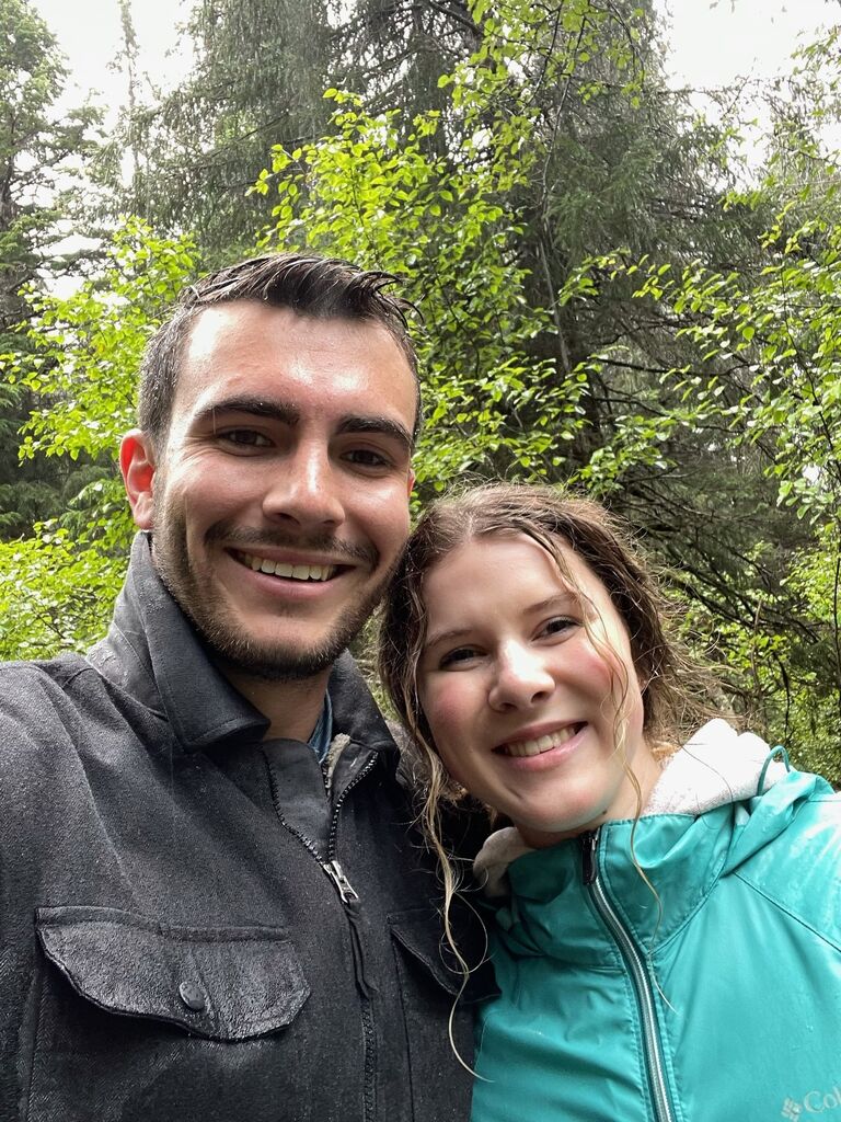 - hike in the rain at Winner Creek trail